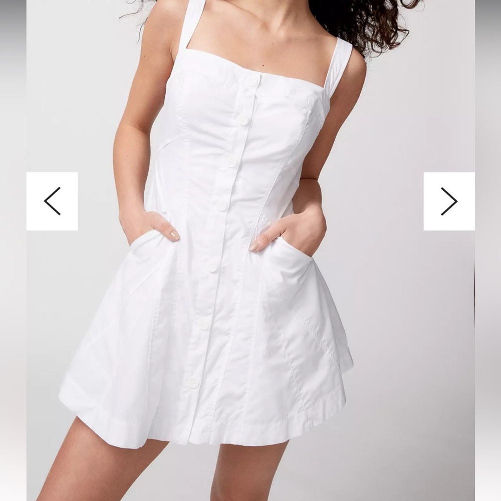 Urban Outfitters Teega Button Mini Dress